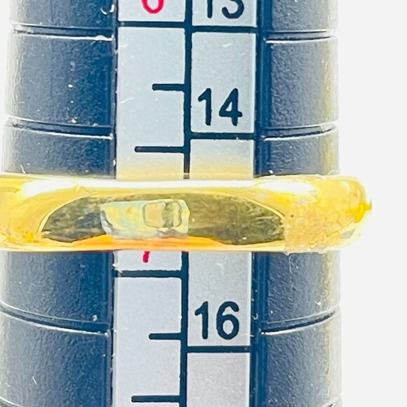 14KGE Crystal Band Ring Bridal Wedding Promise Commitment  Love Classic - Picture 5 of 9